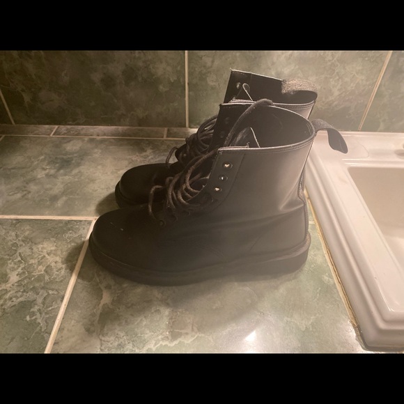 Dr. Martens 1406 Mono smooth leather boots - Picture 2 of 8